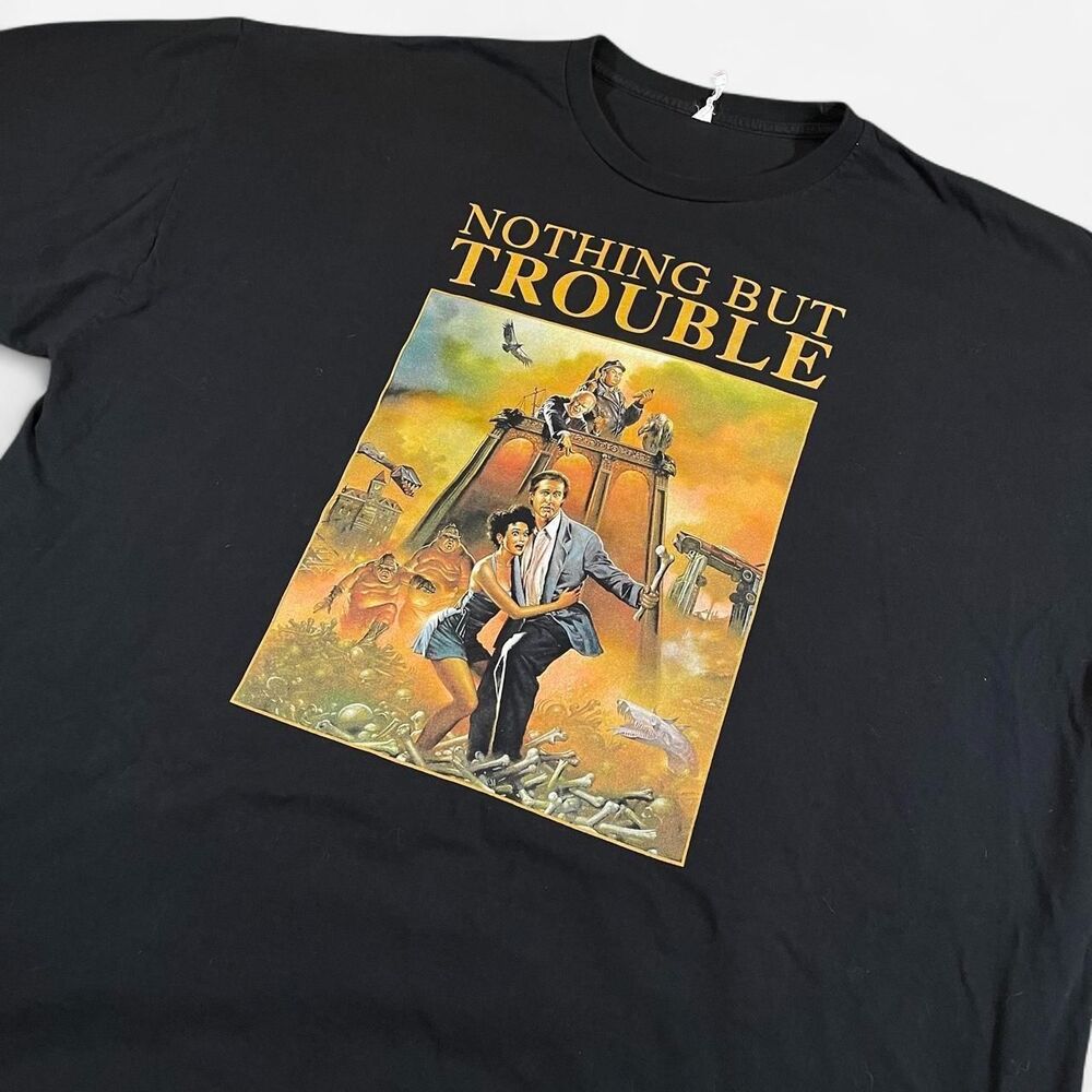 Nothing But Trouble vintage comedy horror movie promo tee Size 3XL